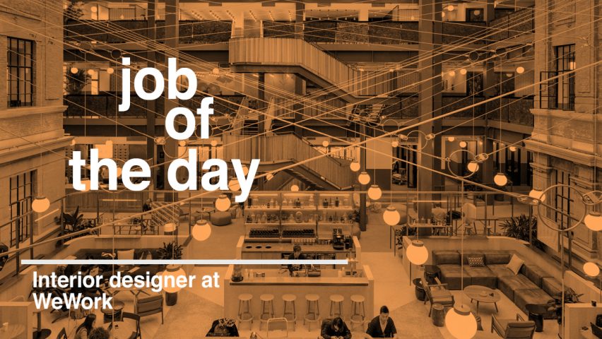Job of the day: interior designer at WeWork
