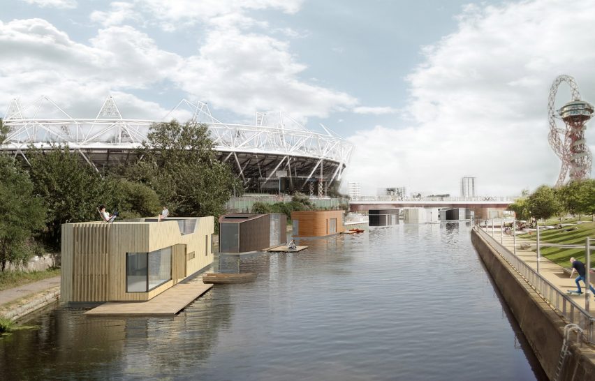 Baca Architects' floating homes