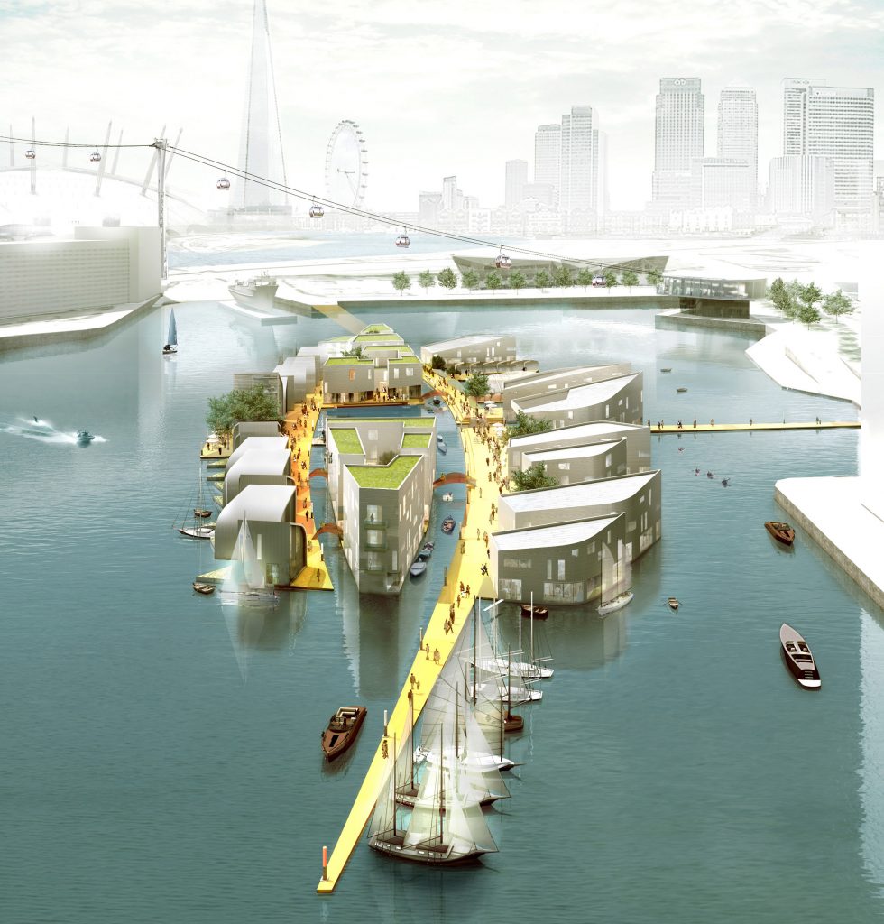 Baca Architects' floating homes