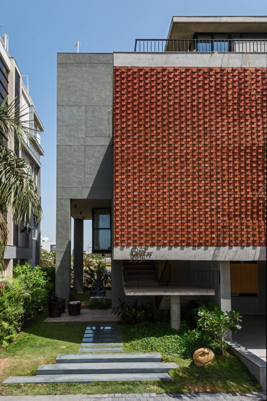 Brick Curtain House by Design Work Group