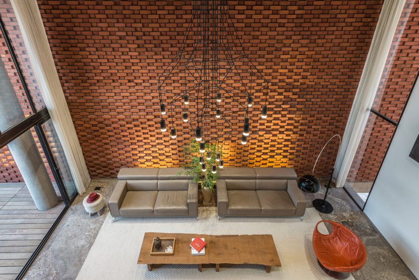 Brick Curtain House by Design Work Group