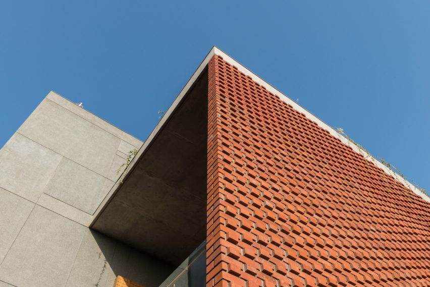 Brick Curtain House by Design Work Group