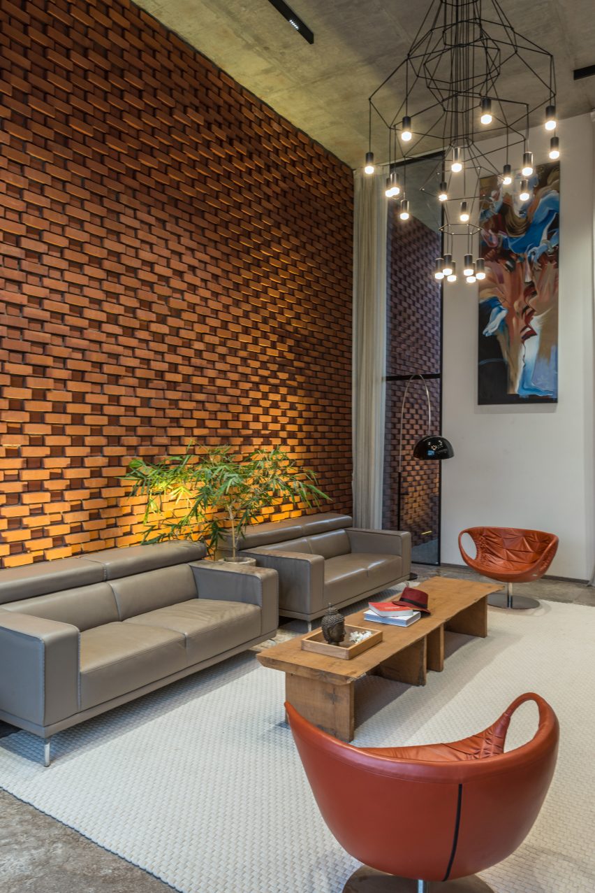 Brick Curtain House by Design Work Group