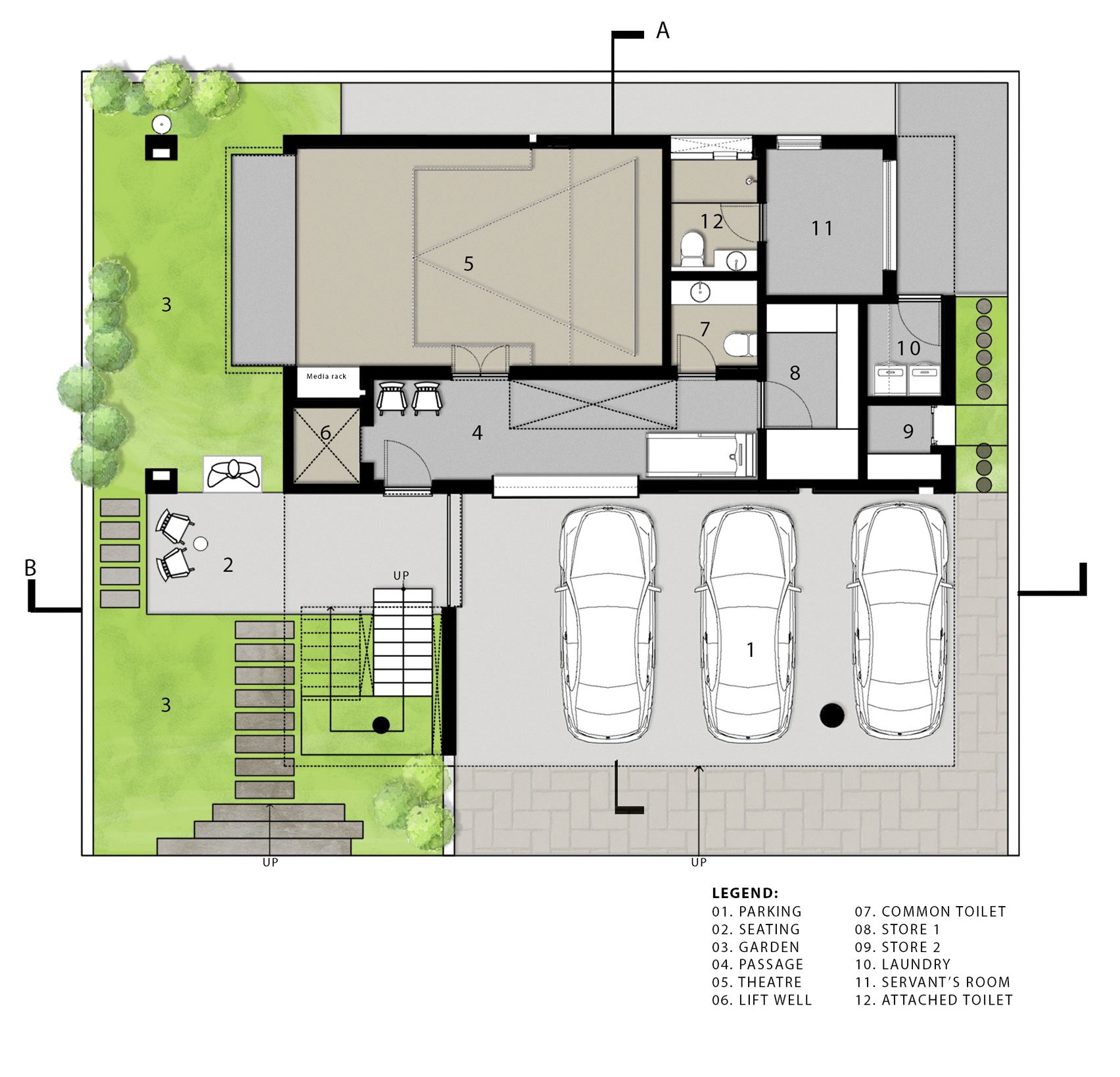 Brick Curtain House by Design Work Group