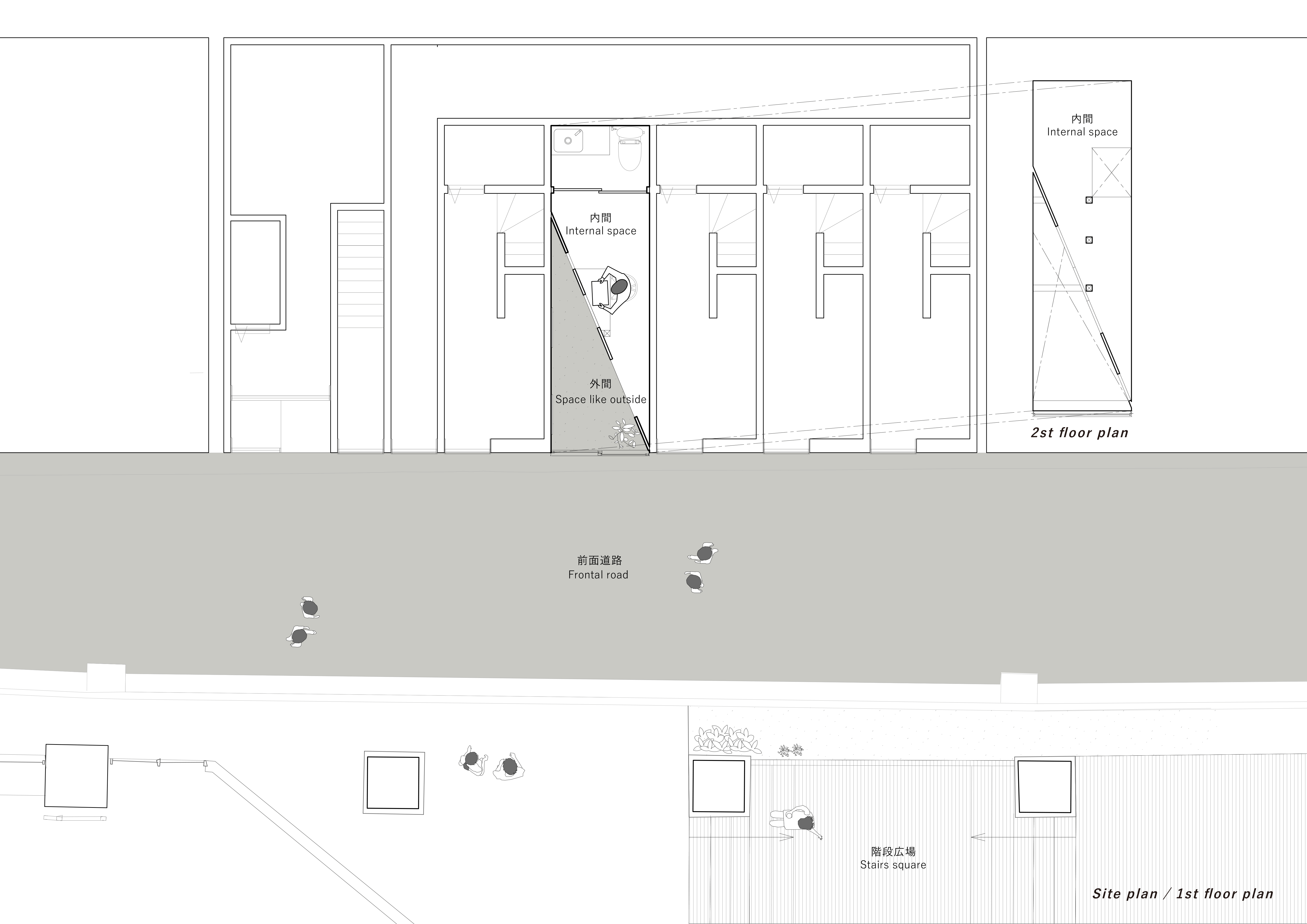 Cut gallery in Koganechou by PERSIMMON HILLS architects