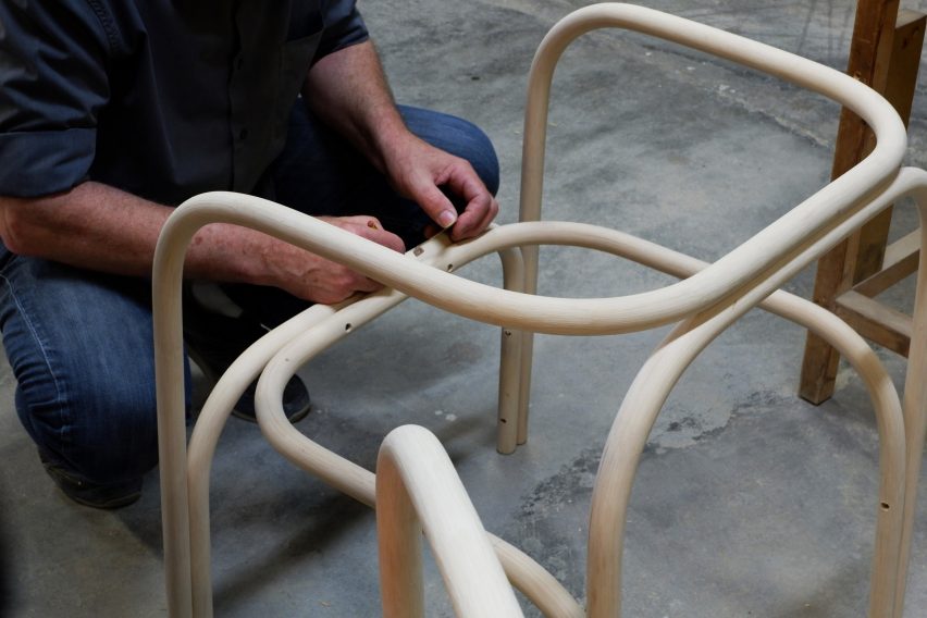 Andrea Mestre's Gandia chair explores the properties of the rattan cane.