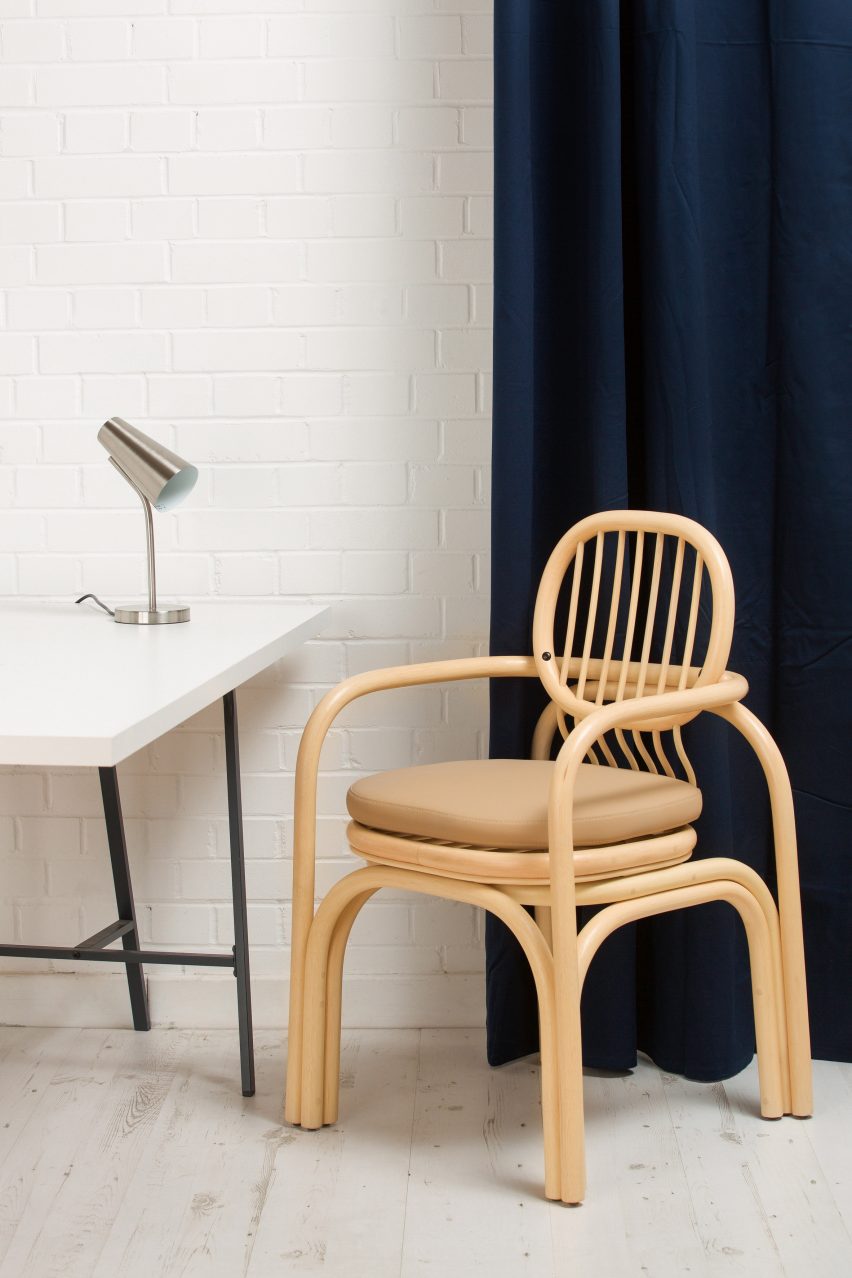 Andrea Mestre's Gandia chair explores the properties of the rattan cane.