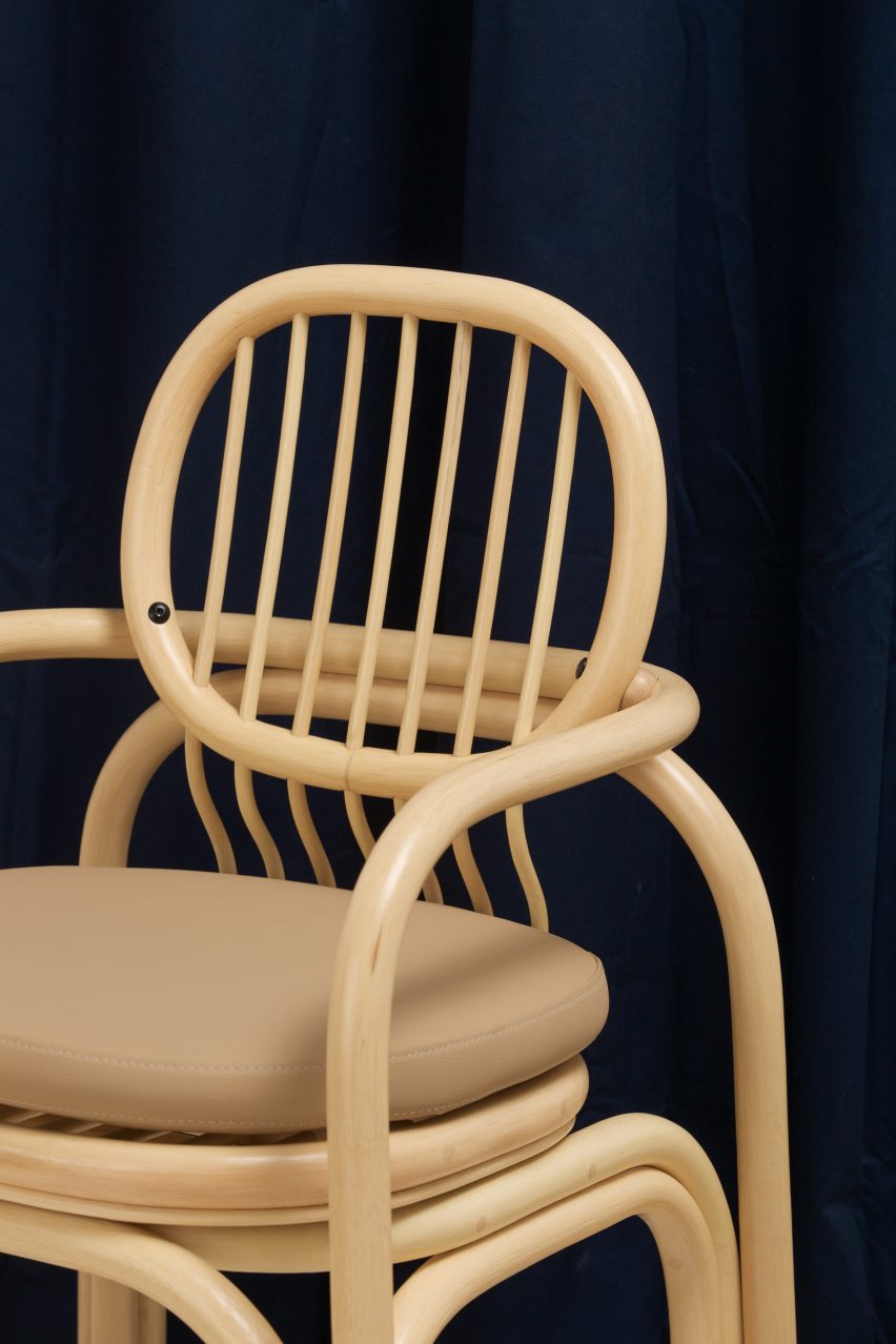Andrea Mestre's Gandia chair explores the properties of the rattan cane.