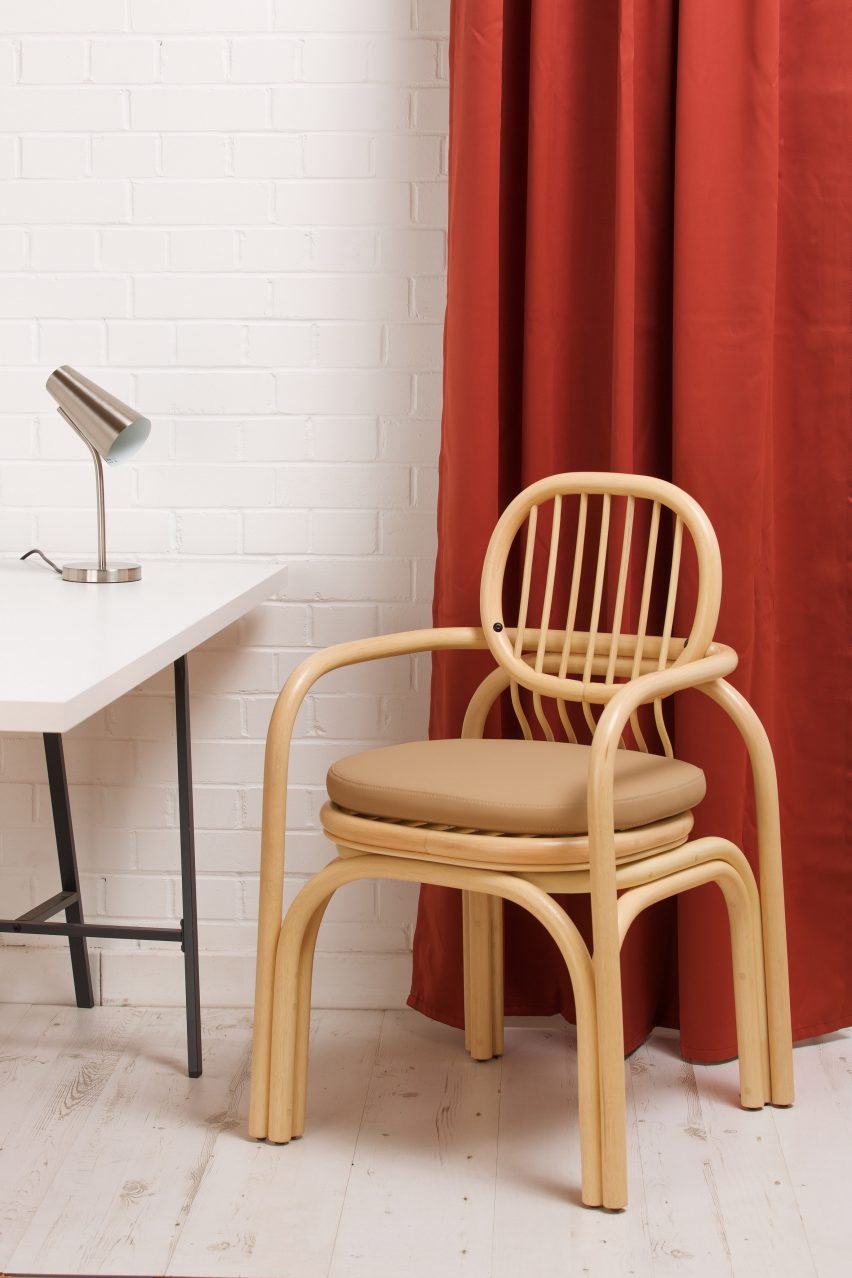 Andrea Mestre's Gandia chair explores the properties of the rattan cane.