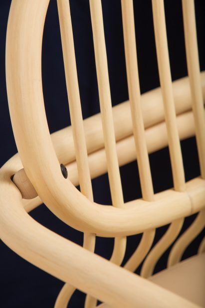 Andrea Mestre's Gandia chair explores the properties of the rattan cane.