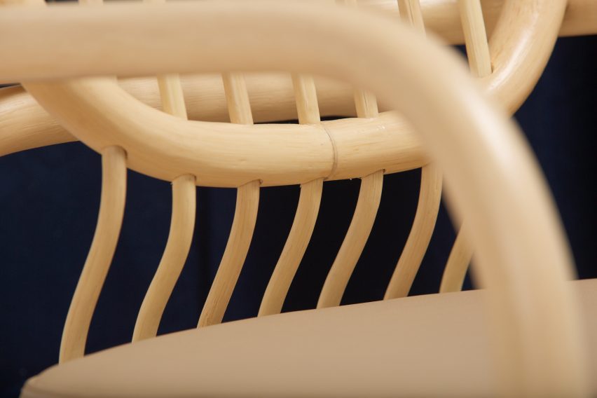 Andrea Mestre's Gandia chair explores the properties of the rattan cane.