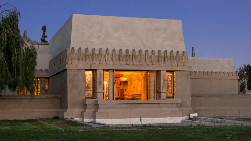 Frank Lloyd Wright’s Hollyhock House is an early example of Mayan Revival architecture