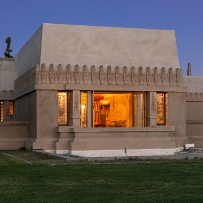 Frank Lloyd Wright’s Hollyhock House is an early example of Mayan Revival architecture