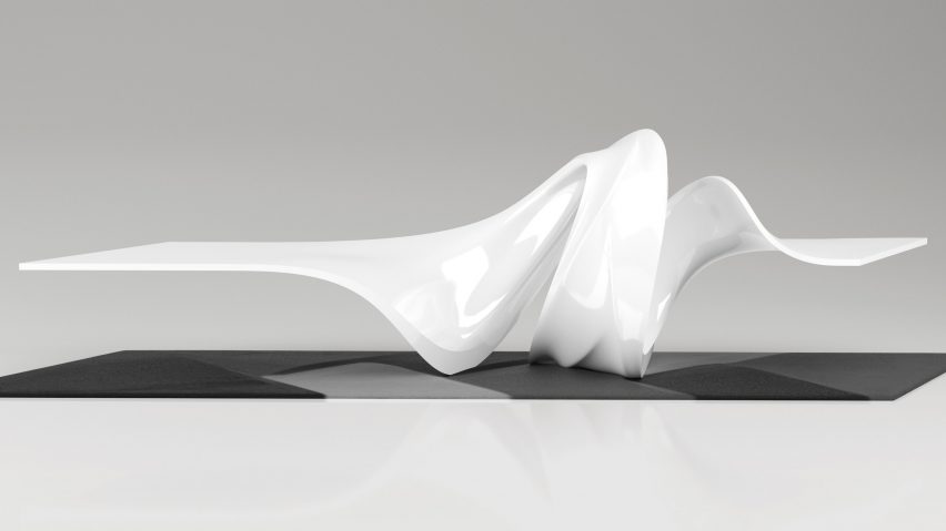 Le-a coffee table by Leblon Delienne x Zaha Hadid