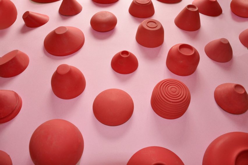 Royal College of Art graduate Lina Saleh’s jelly-like Living Plates