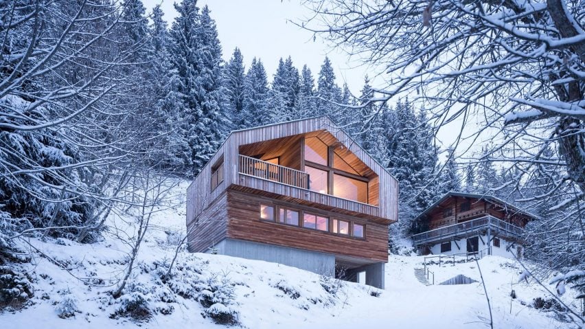 Studio Razavi reinterprets traditional chalet architecture with Mountain House in the Alps