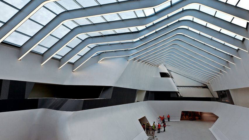 Zaha Hadid Architects completes first phase of high-speed rail station in Naples