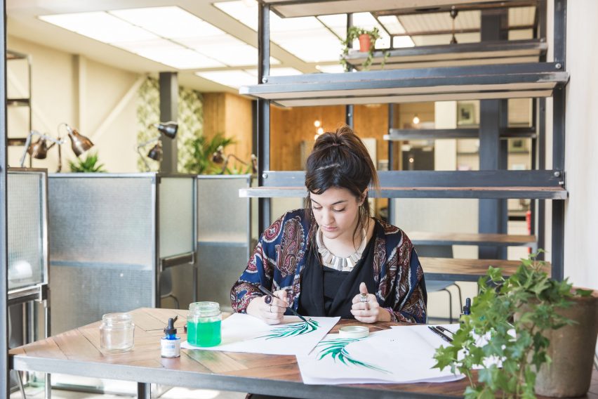 Alfie Lay co-designs 'Palmspace' with Hackney Downs Studios
