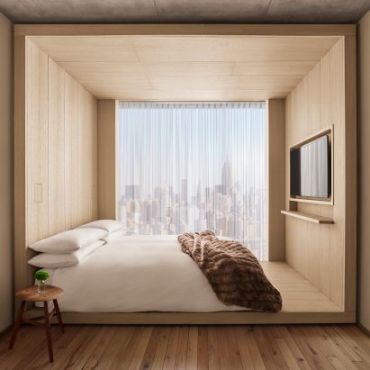 Public hotel by Herzog & de Meuron features fuss-free bedrooms “like cabins on a yacht”
