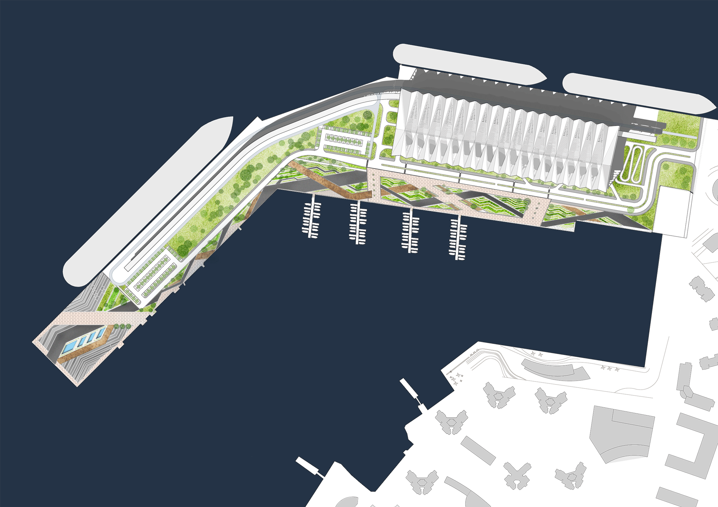 Qingdao Cruise Terminal by Mozhao Studio