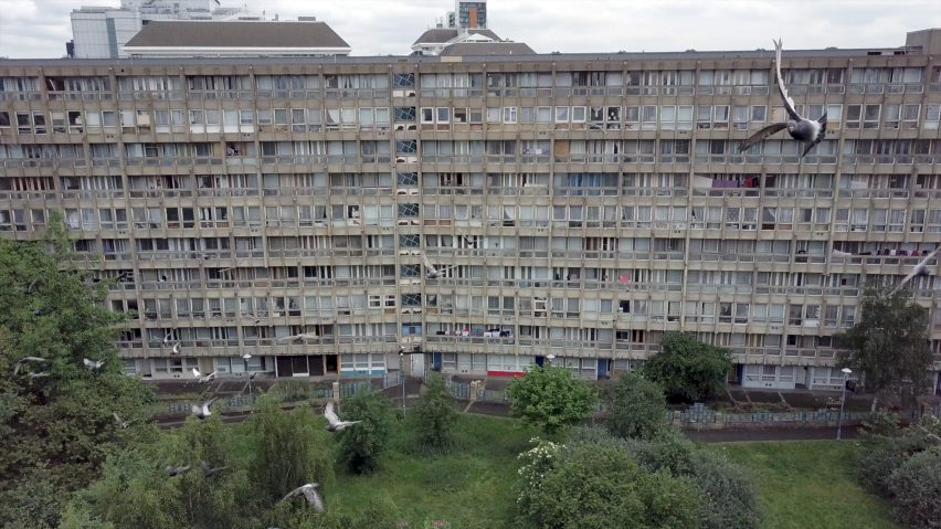 View of Robin Hood Gardens facade