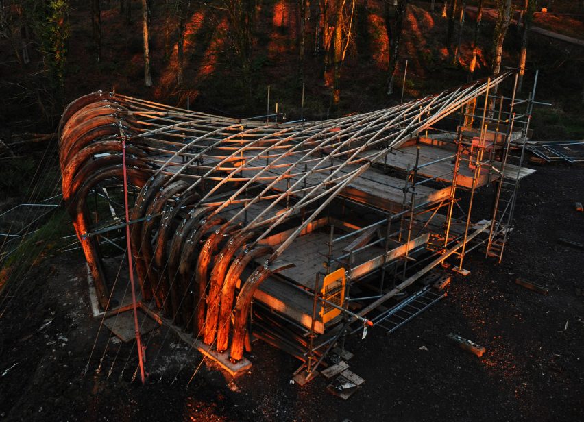 Sawmill Shelter by Architectural Association students, Design + Make programme