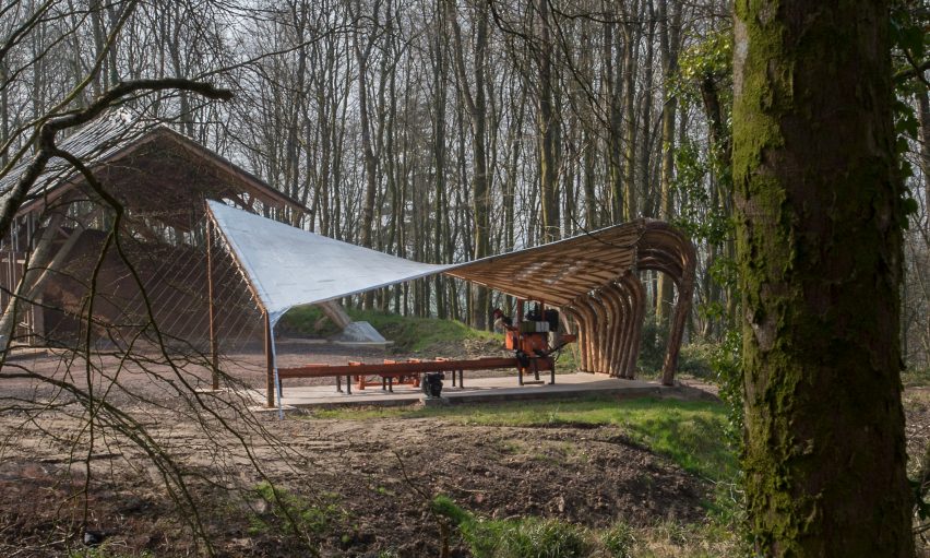 Sawmill Shelter by Architectural Association students, Design + Make programme