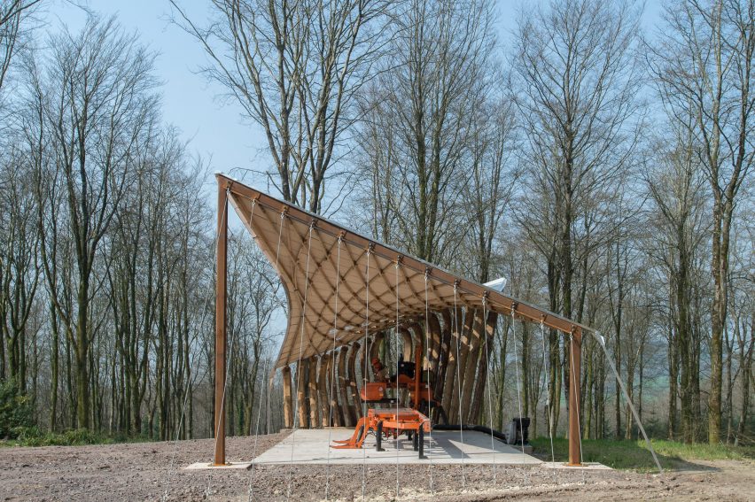 Sawmill Shelter by Architectural Association students, Design + Make programme