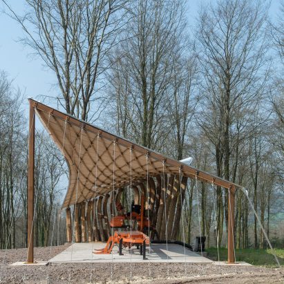 Sawmill Shelter by Architectural Association students, Design + Make programme