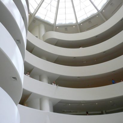 Guggenheim Museum interior by Frank Lloyd Wright