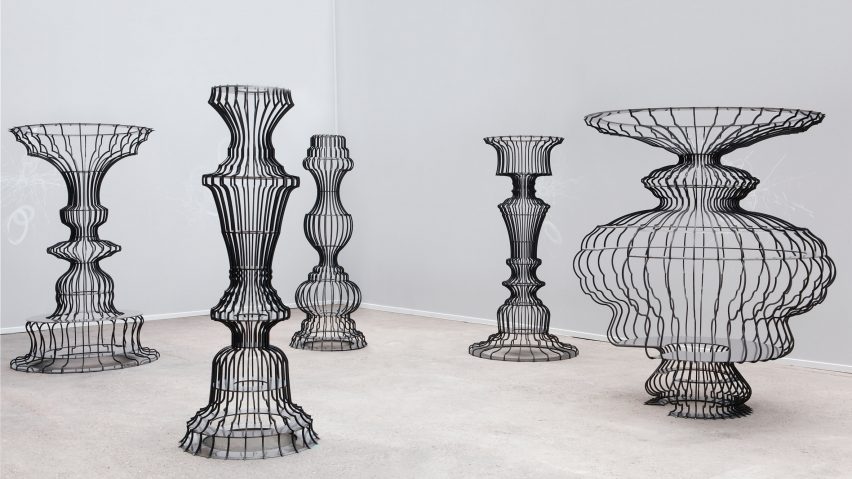 Sou Fujimoto creates ornate bookshelves for Basel installation