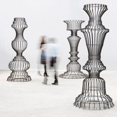 Sou Fujimoto creates ornate bookshelves for Basel installation