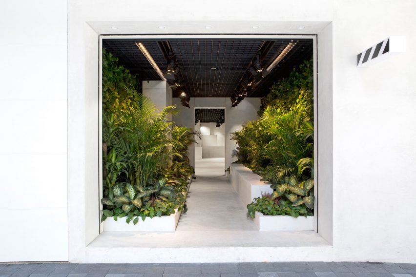 Off-white store in Hong Kong by Family New York
