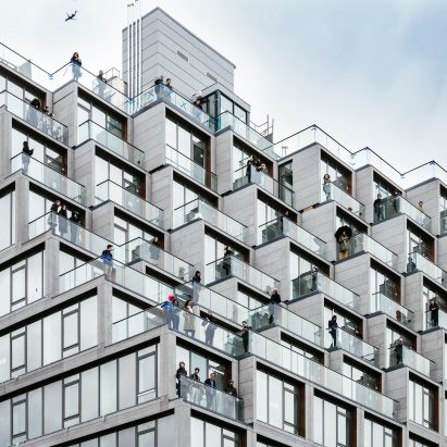 ODA creates stepped terraces at corner of Brooklyn condo building