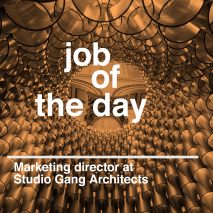 Job of the day: marketing director at Studio Gang Architects