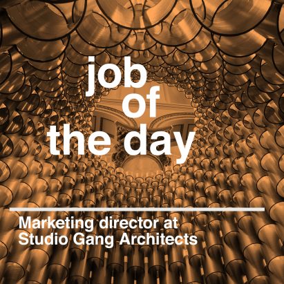 Job of the day: marketing director at Studio Gang Architects