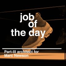 Job of the day: Part-III architect at Marc Newson