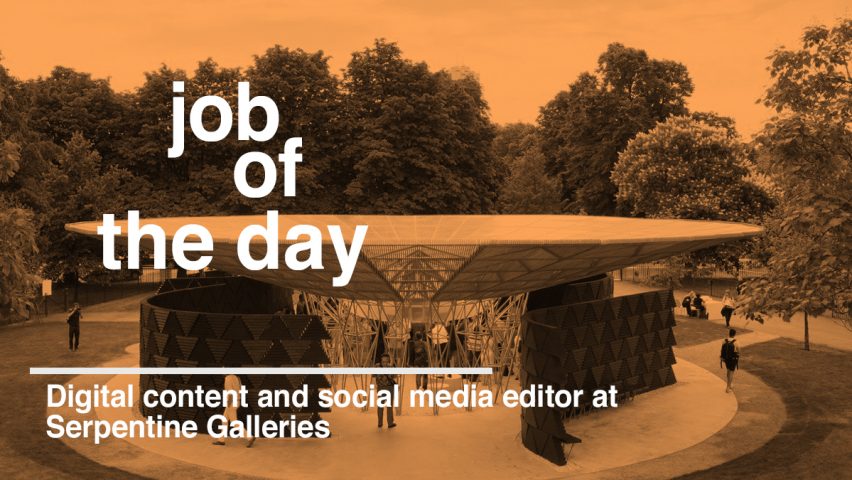 Job of the day: digital content and social media editor at Serpentine Galleries