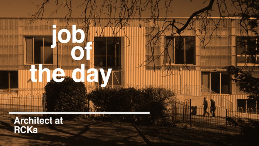 Job of the day: architect at RCKa