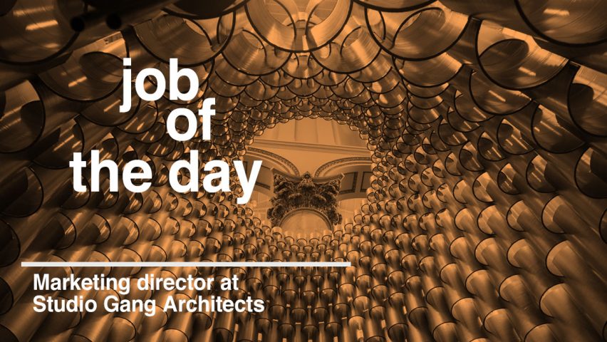 Job of the day: marketing director at Studio Gang Architects