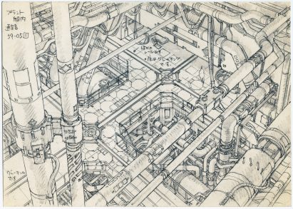 Anime Architecture: Backgrounds of Japan exhibition at the House of Illustration