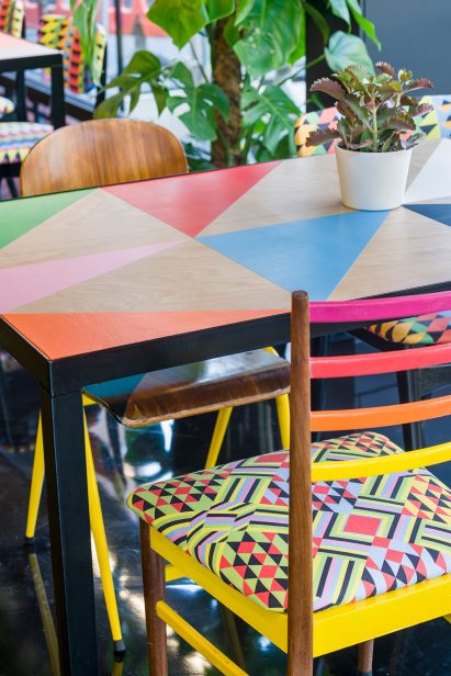 Designer, Morag Myerscough, redesigns the Bernie Grant Arts Centre in London
