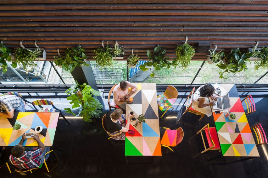 Designer, Morag Myerscough, redesigns the Bernie Grant Arts Centre in London