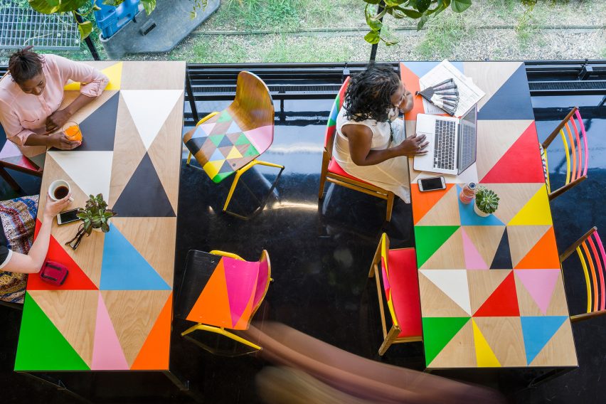 Designer, Morag Myerscough, redesigns the Bernie Grant Arts Centre in London