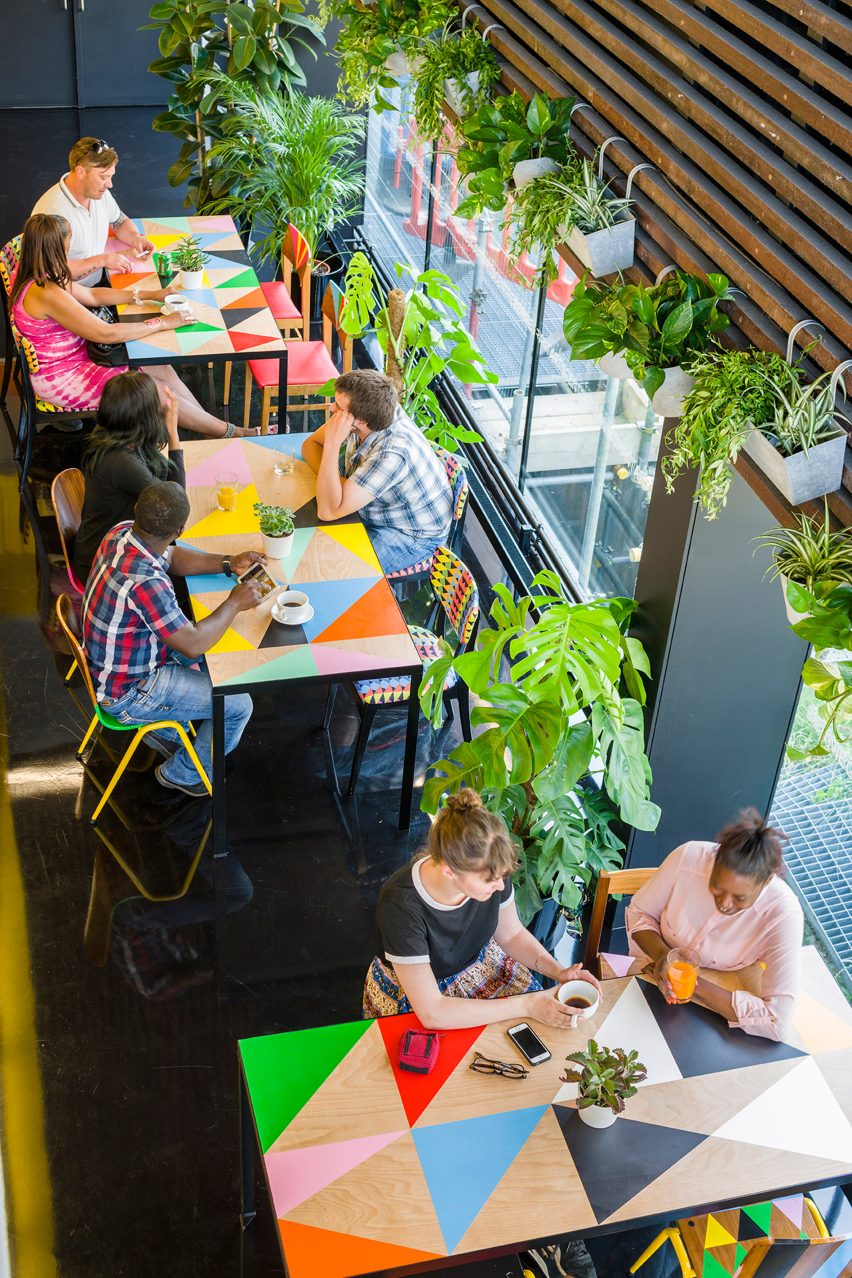 Designer, Morag Myerscough, redesigns the Bernie Grant Arts Centre in London