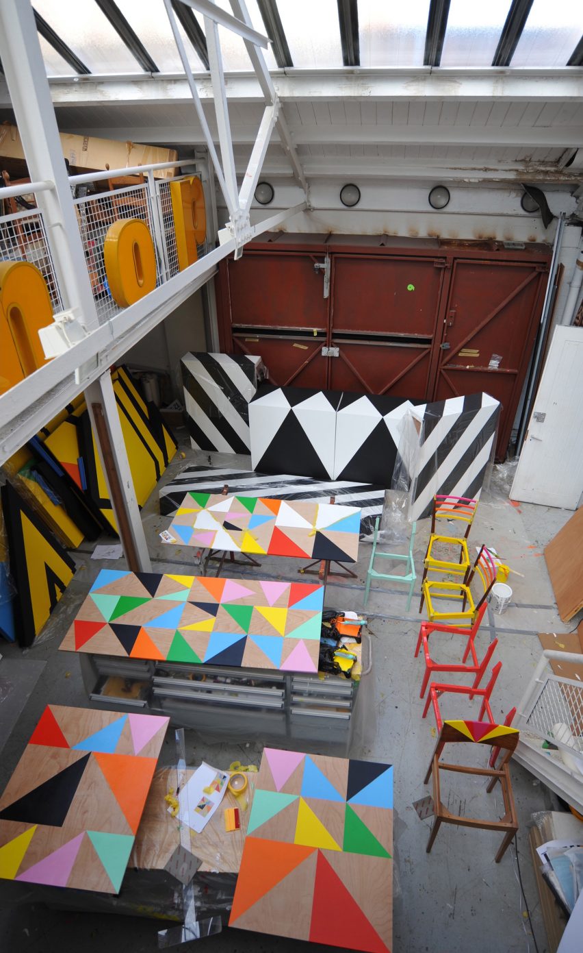Designer, Morag Myerscough, redesigns the Bernie Grant Arts Centre in London