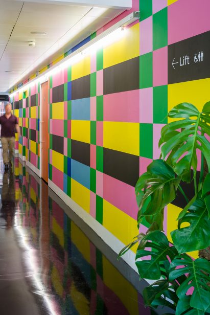 Designer, Morag Myerscough, redesigns the Bernie Grant Arts Centre in London