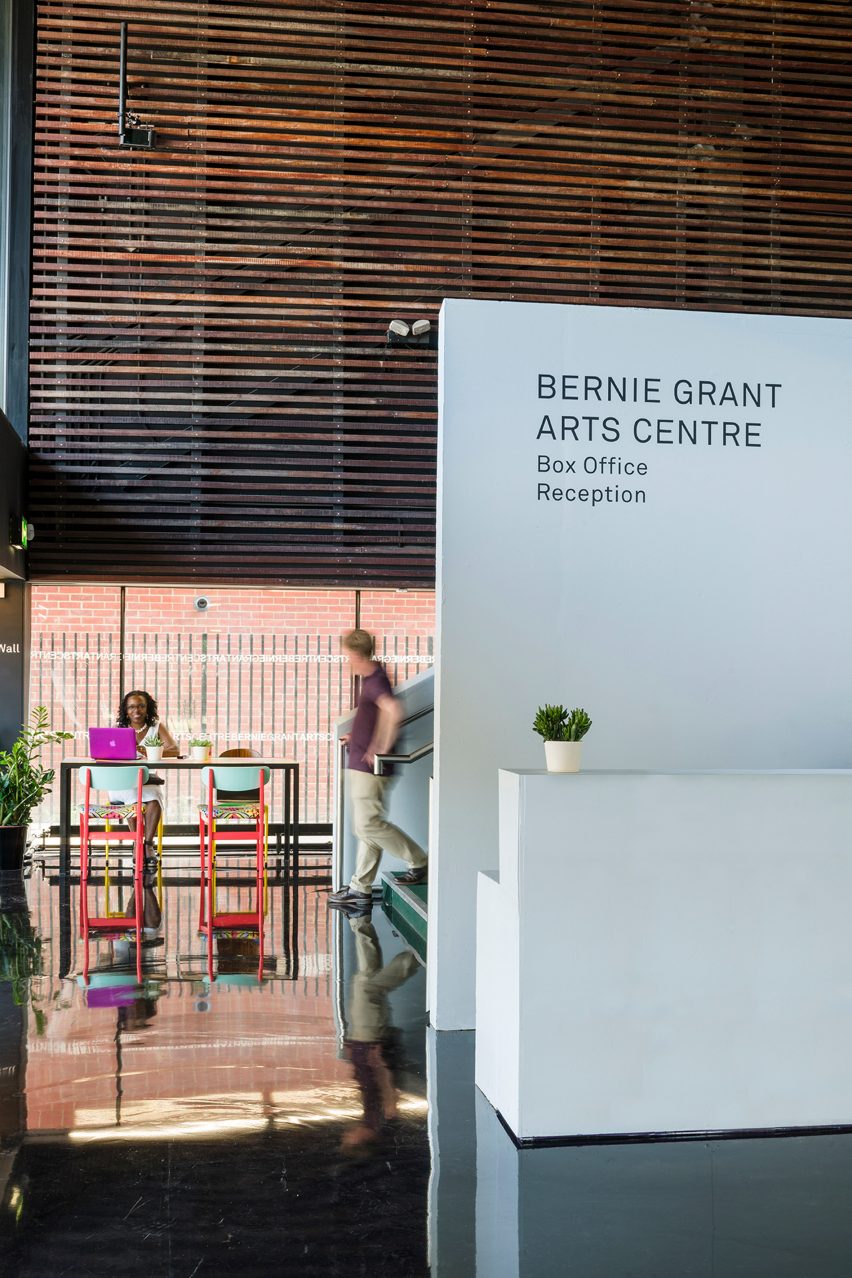 Designer, Morag Myerscough, redesigns the Bernie Grant Arts Centre in London
