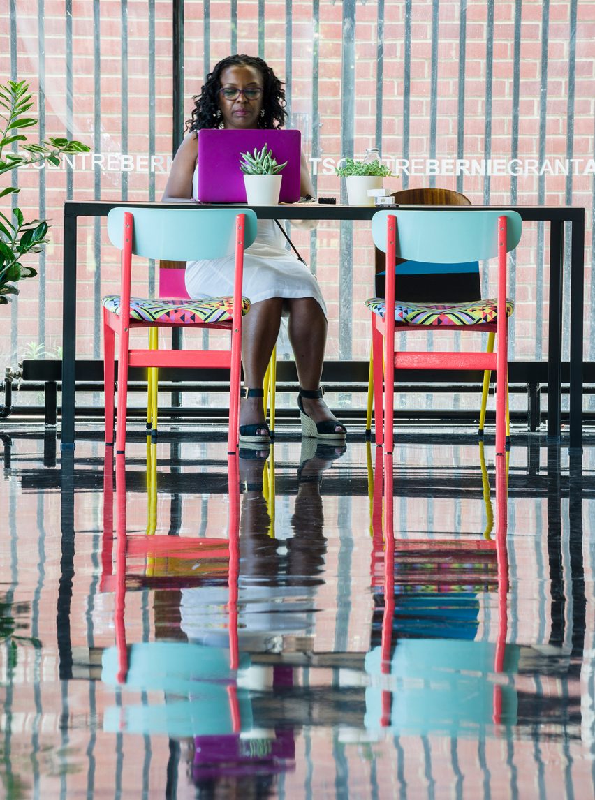 Designer, Morag Myerscough, redesigns the Bernie Grant Arts Centre in London