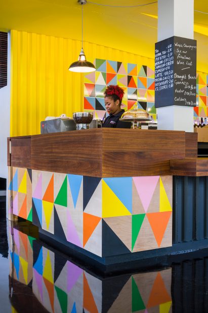 Designer, Morag Myerscough, redesigns the Bernie Grant Arts Centre in London